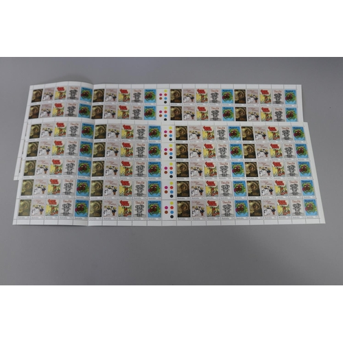 117 - Sheets of unused stamps- 150 x 36 cents The First Fleet, 100 x 37 cents The Early Years, 200 x 33 ce... 