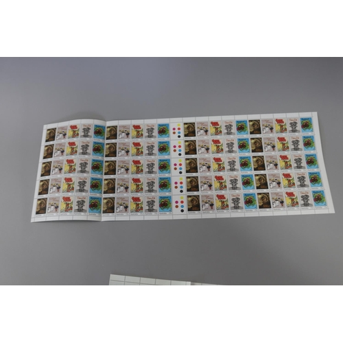 117 - Sheets of unused stamps- 150 x 36 cents The First Fleet, 100 x 37 cents The Early Years, 200 x 33 ce... 