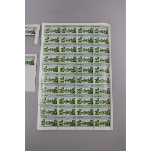 120 - Unused stamp sheet - 47 x $10 Adelaide Botanic Garden, approx 47