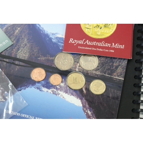 123 - Assortment of Australian and New Zealand coins and notes and first day covers