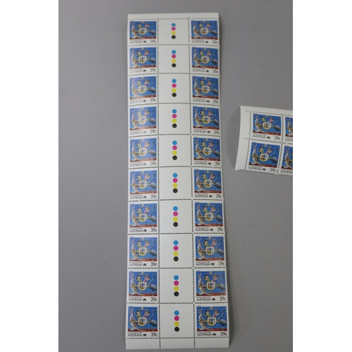 60 - Stamp sheet & partial - Living Together Australia, 39 cents