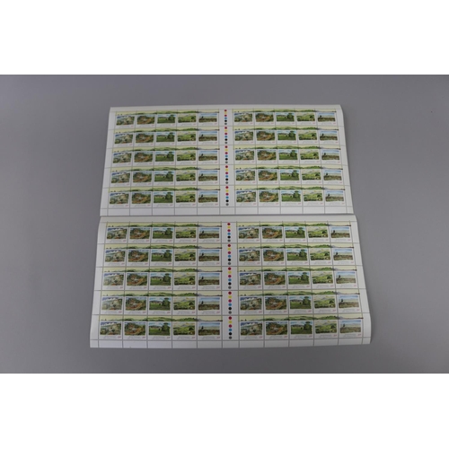 83 - Two sheets of 50 stamps each (100) 39 cent Australian stamps, Pastoral series