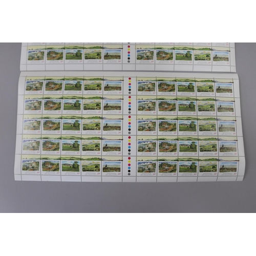 83 - Two sheets of 50 stamps each (100) 39 cent Australian stamps, Pastoral series