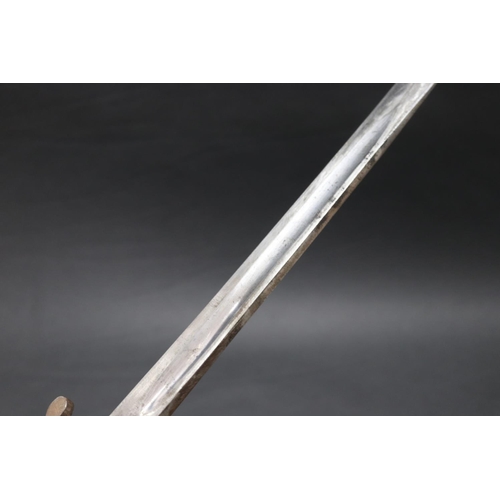 134 - British Sword Bayonet, Martini-Henry, Pattern 1887 Mk.4* (Kiesling 374). A very good example in very... 