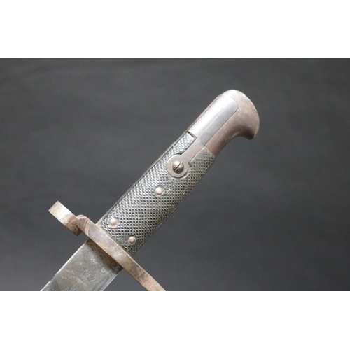 134 - British Sword Bayonet, Martini-Henry, Pattern 1887 Mk.4* (Kiesling 374). A very good example in very... 