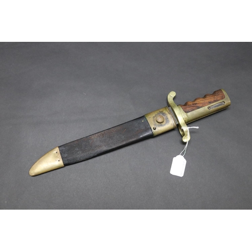 151 - U.S.A. Dahlgren bayonet and scabbard for the US Navy rifle, model 1861 (Kiesling 173). Blade marked ... 