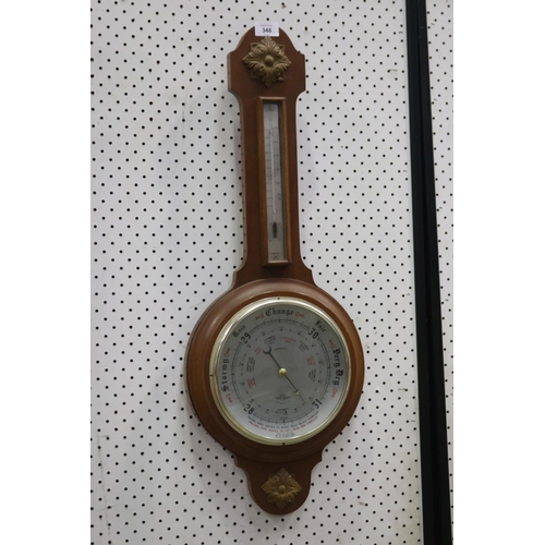 768 - Shortland British made barometer, approx 76cm H x 29cm W x 6cm D