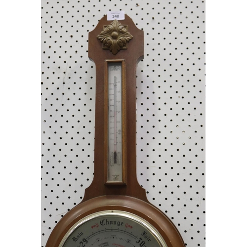 768 - Shortland British made barometer, approx 76cm H x 29cm W x 6cm D