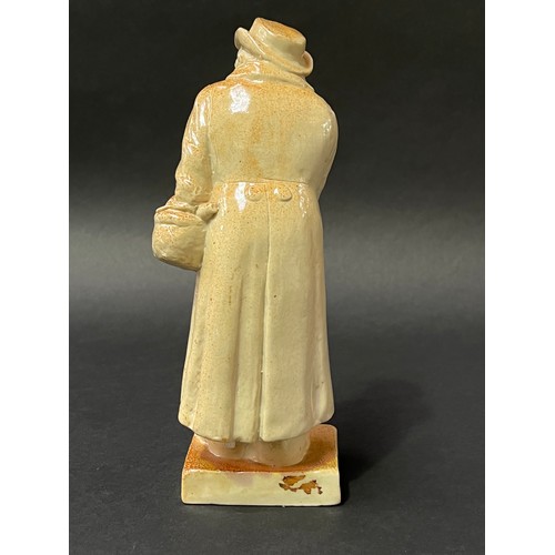 48 - Antique Doulton Lambeth figure Mr Squeers with damages,  Leslie Harradine c 1912, with incised mark,... 