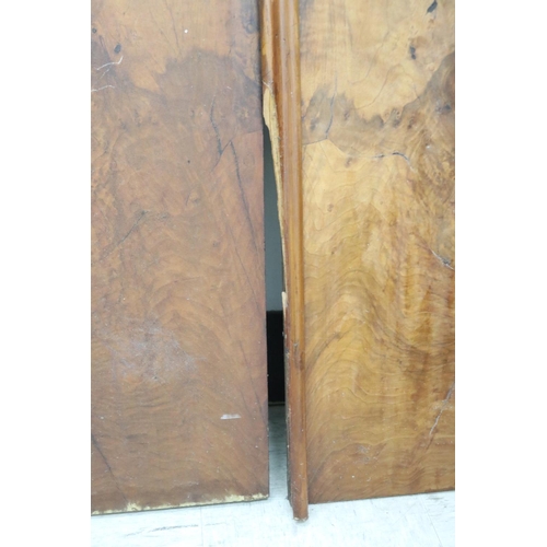 851 - Pair of antique French doors, some damage, approx 144cm H x 61cm W and 144cm H x 57cm W (2)