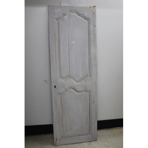 853 - Antique French painted door, approx 177cm H x 59cm W