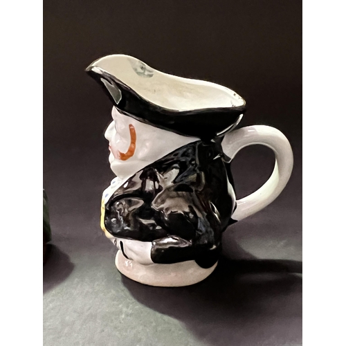 97 - Doulton tankard, two character jugs, approx 14cm H and smaller (4)