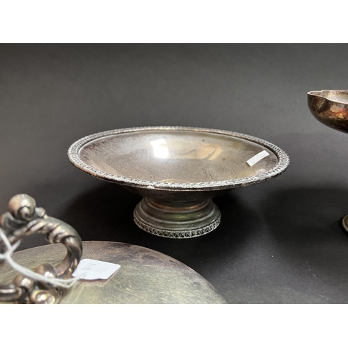 205 - Assortment of silver plate to include comports trays etc, approx 31cm Dia and smaller