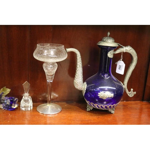 Assorted Glassware To Include Perfumes Etc Approx 25cm H And Shorter