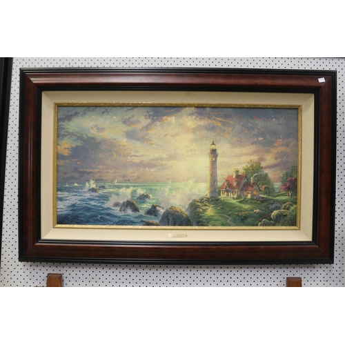 807 - Thomas Kinkade Limited Edition canvas Artwork, print Oleograph with painted highlights, Limited Edit... 