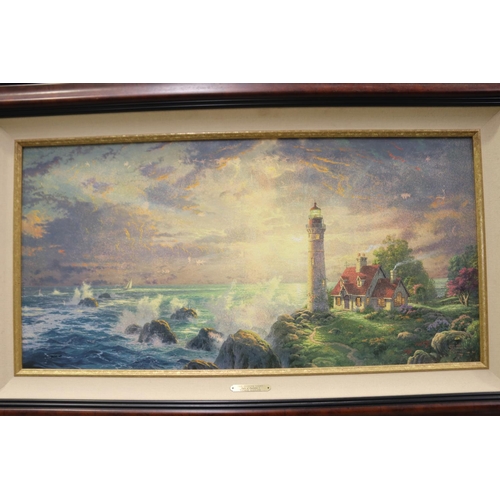 807 - Thomas Kinkade Limited Edition canvas Artwork, print Oleograph with painted highlights, Limited Edit... 