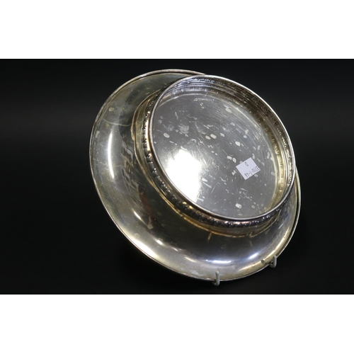 1010 - Norwegian silver bowl, marked 830 S 104 A, approx 370gms and approx 24cm Dia