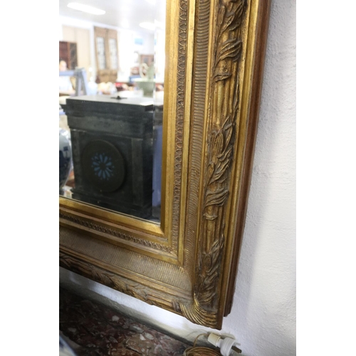 1042 - Antique style bevelled glass mirror, approx 122 cm x 98.5 cm
