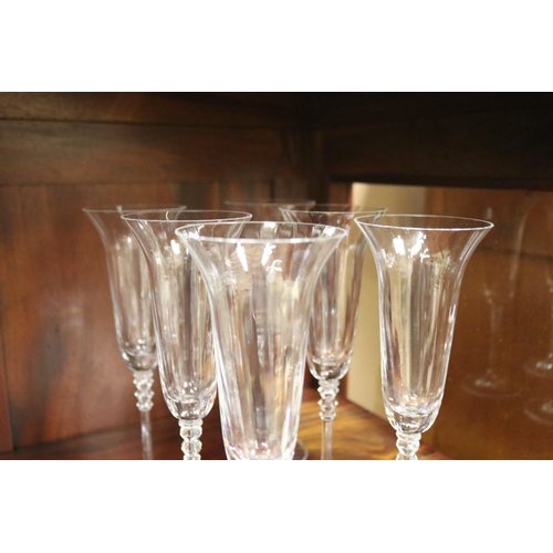 Sold at Auction: Mikasa trumpet flower champagne flutes, approx 23cm H each  (6)