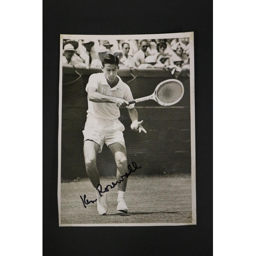 1027 - Collection of signed photographs, approx 24cm x 16.5cm & smaller. Provenance: Ken Rosewall Collectio... 