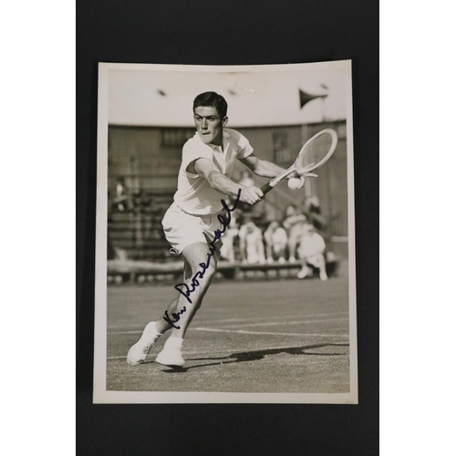 1027 - Collection of signed photographs, approx 24cm x 16.5cm & smaller. Provenance: Ken Rosewall Collectio... 