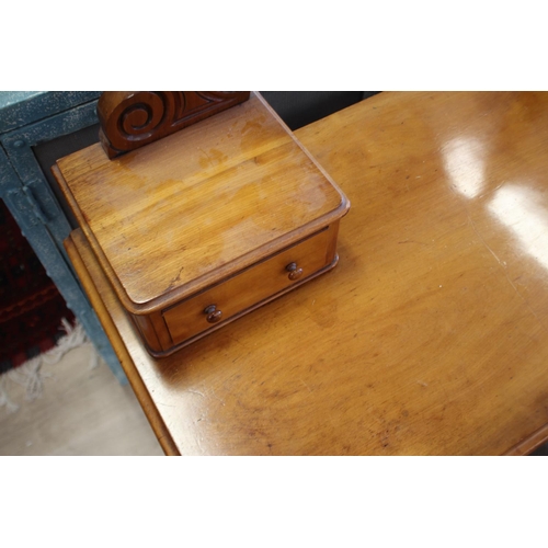 522 - Antique Victorian satinwood dressing table, approx 140cm H x 104cm W x 47cm D