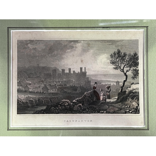 544 - Lithograph and map, frame approx 27cm x 35cm and smaller (2)