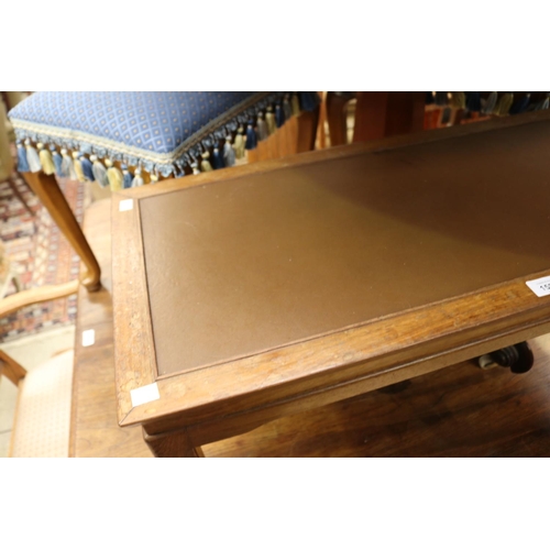 593 - Oriental rectangular coffee table, approx 41cm h x 92cm W x 38cm D