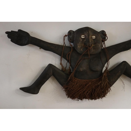 81 - Ancestral figure, Sepik River, PNG, approx 34cm H x 79cm W