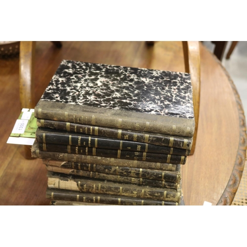137 - Set of fourteen antique French books, Journal Des Caisses D Epargne, 1898, approx 24.5cm H x 17cm L ... 