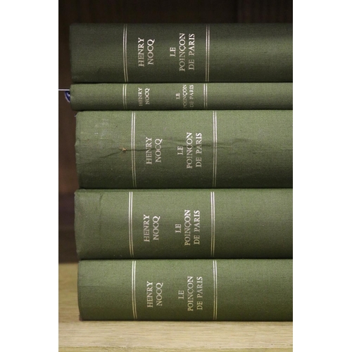 138 - Books - French Le Poin De Paris by Henry Noca 1-5 vol books, 1968, each approx 28cm H x 22cm W x 5cm... 