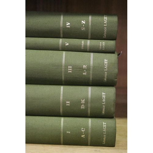 138 - Books - French Le Poin De Paris by Henry Noca 1-5 vol books, 1968, each approx 28cm H x 22cm W x 5cm... 