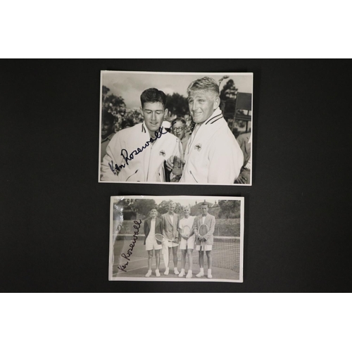 1070 - Assortment of black and white photographs, Melbourne Jan 1950, Linton cup Team, Ken Rosewall, Ron Re... 
