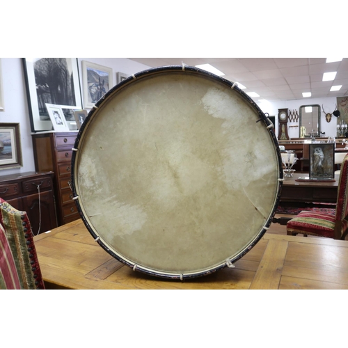 169 - Of Australian interest - Large bass drum, purchased from an antique shop in Richmond, Tasmania and c... 