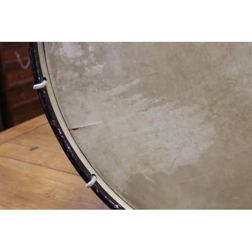 169 - Of Australian interest - Large bass drum, purchased from an antique shop in Richmond, Tasmania and c... 