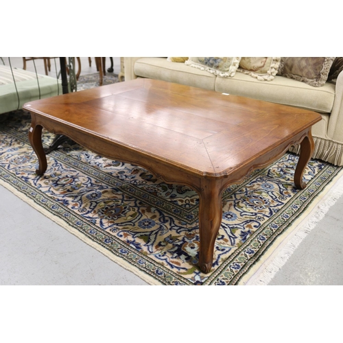 258 - French & provincial style coffee table, approx 41cm H x 122cm W x 90cm D