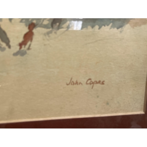 675 - John Copes, Village women, Jamaica west Indies, watercolour, signed lower right, approx 27cm x 35cm