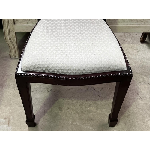 698 - Antique style shield back chair