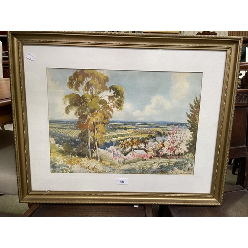 705 - Gerald George Reginald Ansdell (1880-1972) Australia, watercolour, Heralding Spring  Kurrajong. Sign... 