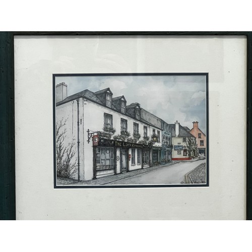 721 - Roisin O'Shea, Illustrations of Ireland, signed print, signed  lower right, approx 19cm H  x 26cm W