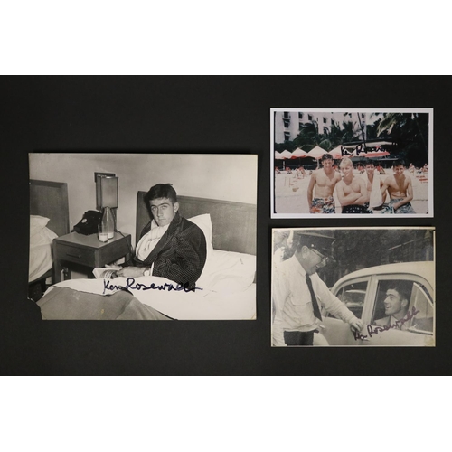 1088 - Collection of signed photographs, approx 25.5cm x 20.5cm. Provenance: Ken Rosewall Collection