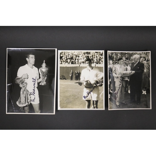1119 - Black and white photographs of Australian Championships Ken with Sir Robert Menzies 1955, US Champio... 