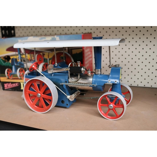 13 - Vintage Wilesco live steam traction engine D40 Model, in original box Made in west Germany (unused a... 