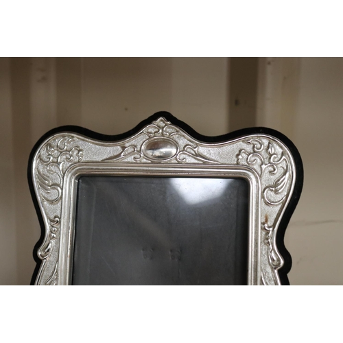 30 - Silver plate photo frame, approx 24cm H x 19cm W