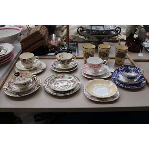 112 - Assortment of antique and vintage china to include cups saucers and plates etc