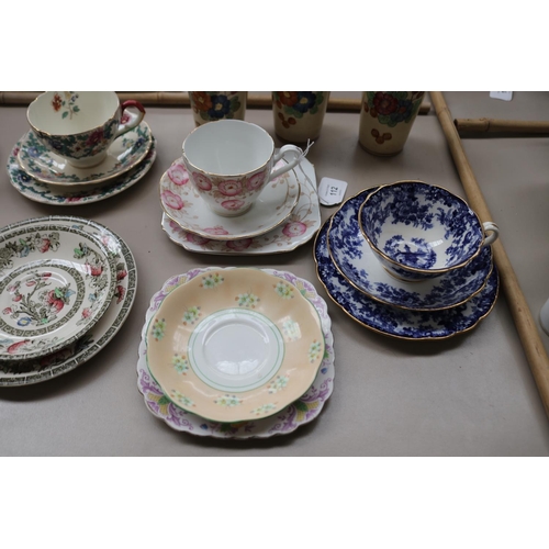 112 - Assortment of antique and vintage china to include cups saucers and plates etc