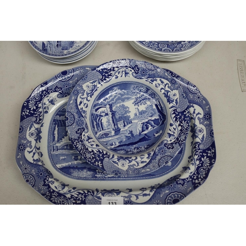 133 - Assortment of Spode blue and white china, approx 36cm x 27cm and smaller