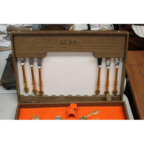 180 - Rodd gold plated part flatware service