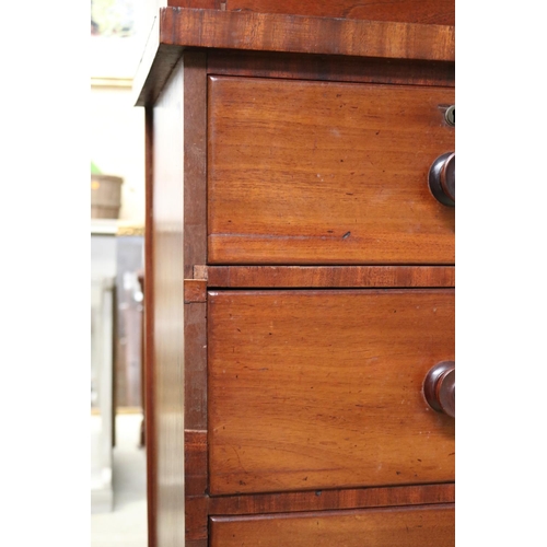 566 - A 19th century Australian cedar five drawer Chest with a later 