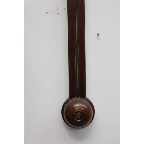 647 - Vintage English stick barometer, approx 95 cm high